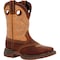 Durango Kids Western Boot, 7 M, Leather, 8 in H, Brown/Tan DBT0240Y - alternate 1